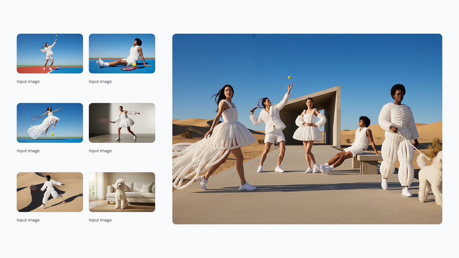 Feature 3: Put these six people into a single image, they sho...